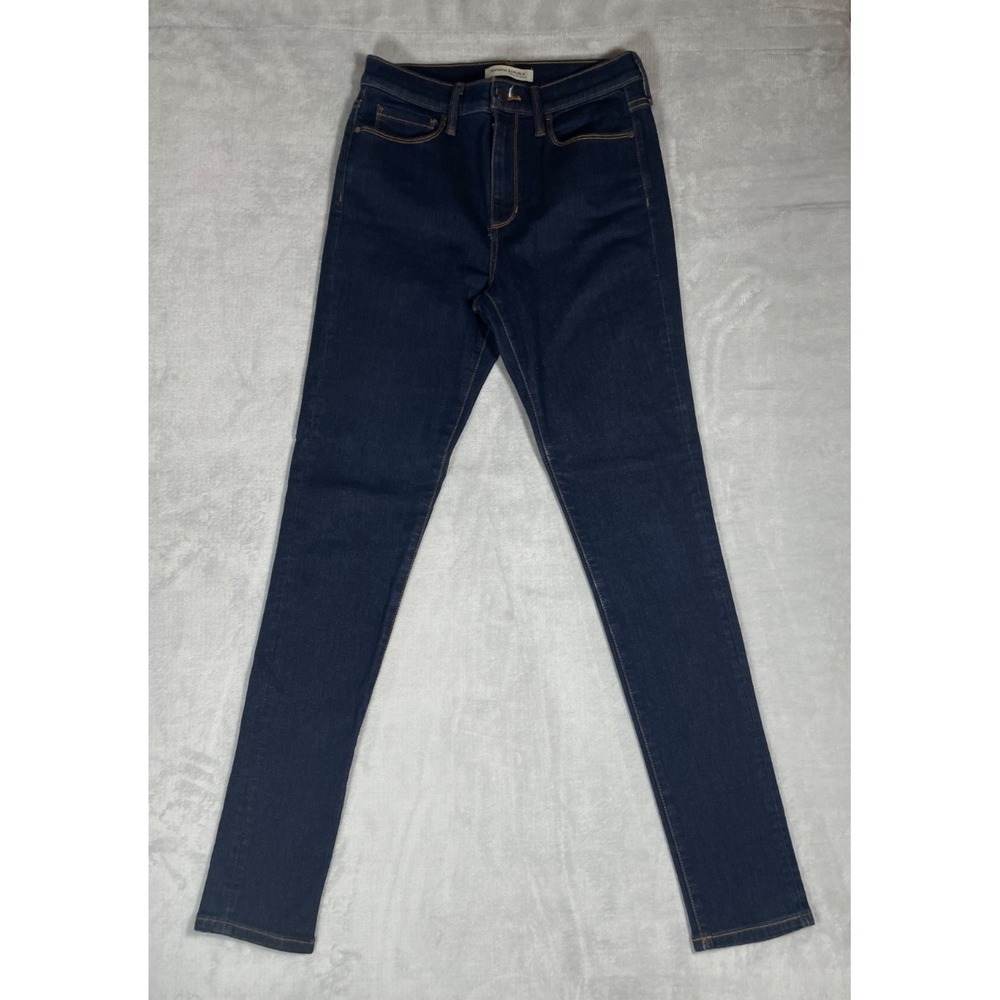 Banana Republic Premium Denim Jeans Women 27 High Rise Skinny Dark Wash Stretch